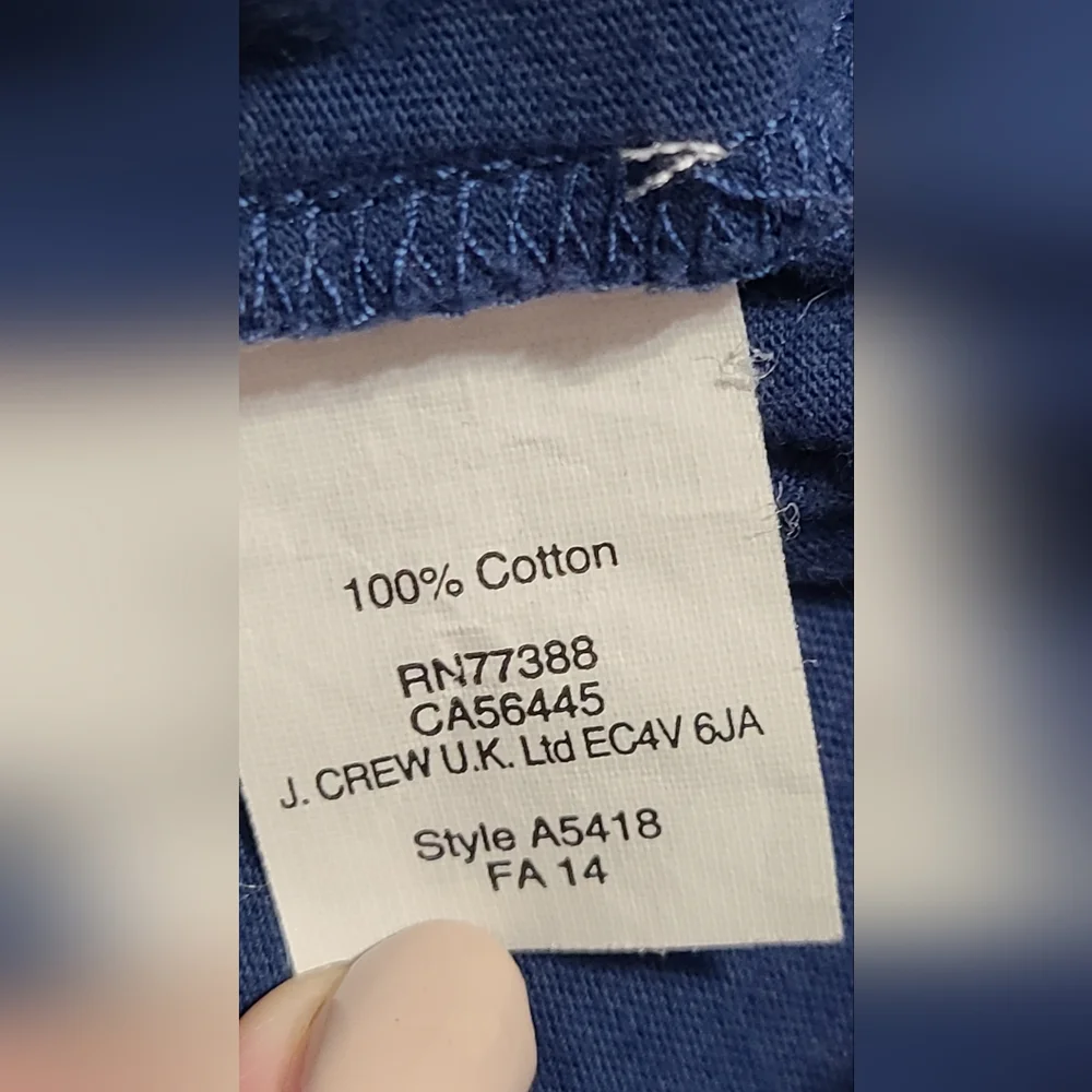 J.Crew slim washed blue‎ tshirt Mens size XS